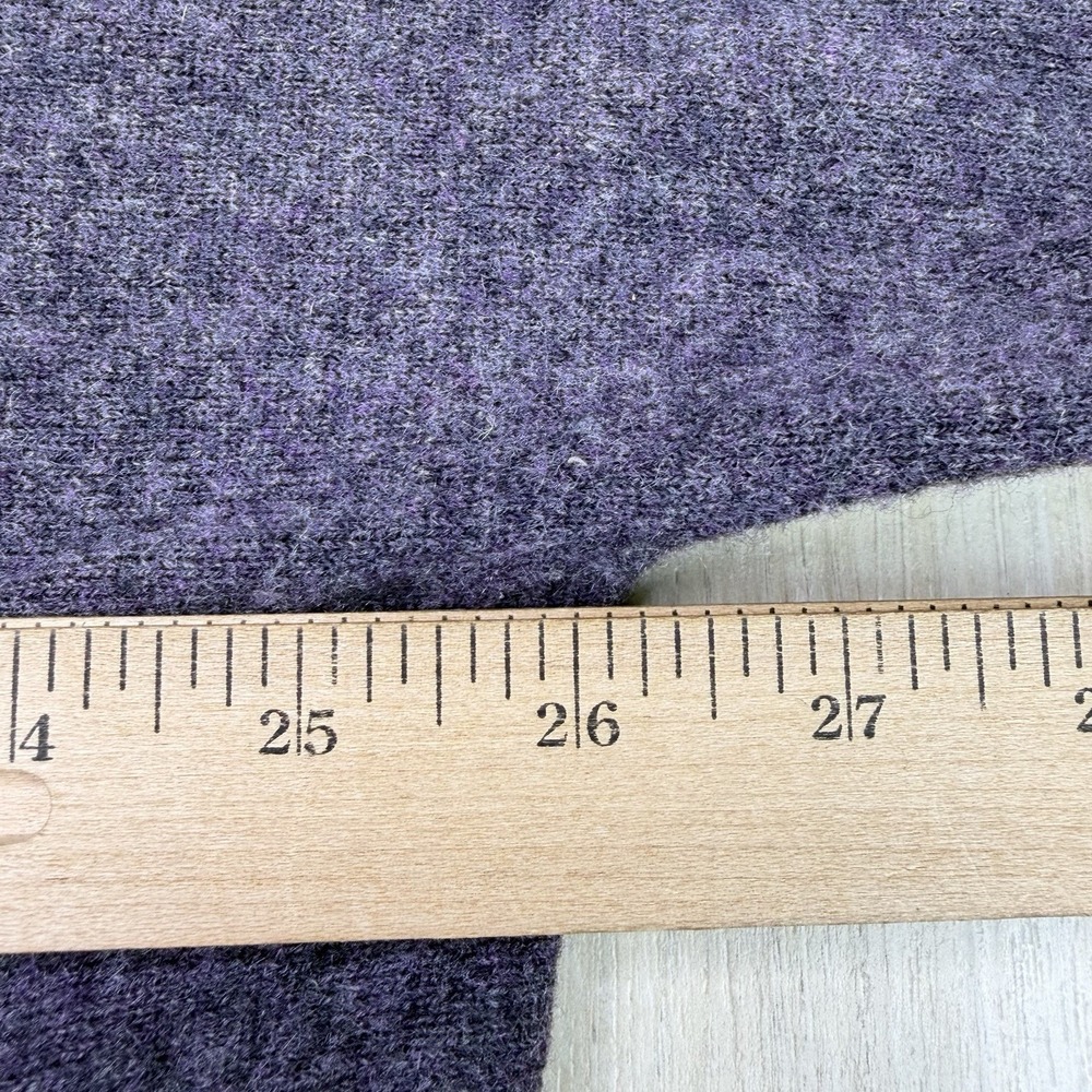 Garnet Hill Women's Oversized Turtleneck Cashmere Wool Sweater Purple Small - Picture 9 of 14